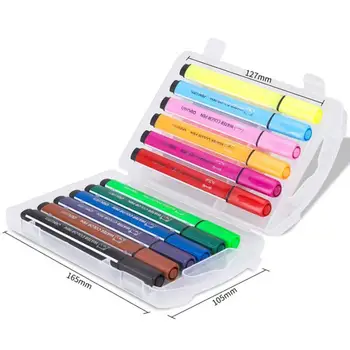 

Cute Kids Drawing Pens Stamp Children seal Washable Watercolor Pen Graffiti Art Marker Painting Pen 12/18/24/36 Color Set