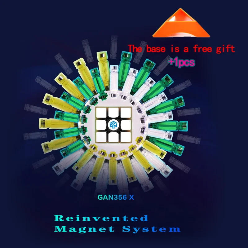 

Gan 356 X Magnetic Magic Cube Gan 356x Profissiona Speed Cube Magnets Cubes Puzzle Neo Cubo Magico Gans 356 Children's Toys Cubo