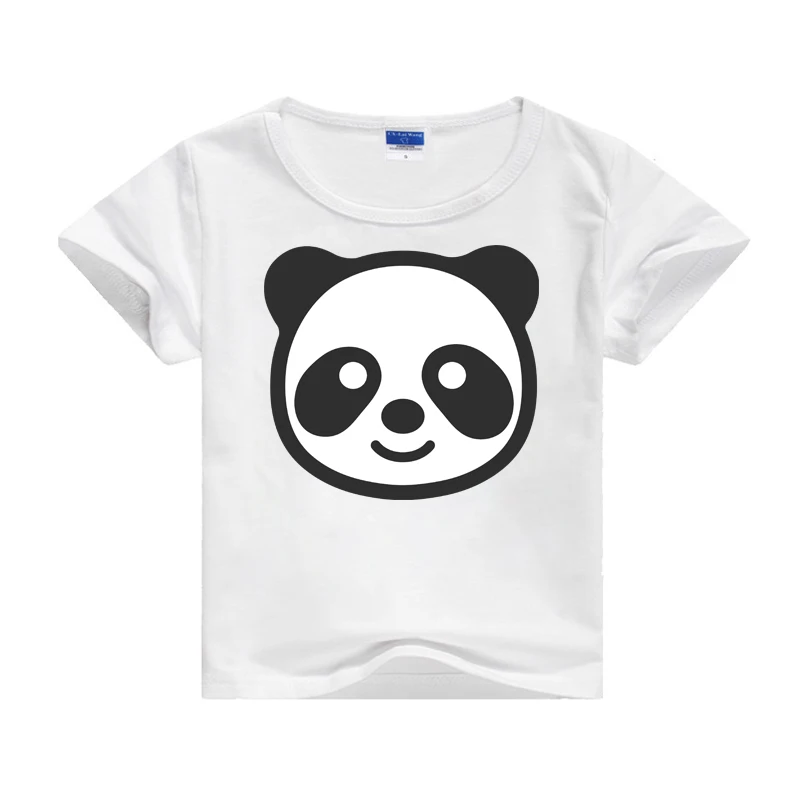 Футболка для мальчиков и девочек детская Милая футболка с принтом панды летняя футболка с короткими рукавами для маленьких мальчиков топы, футболки, повседневная одежда - Цвет: 9