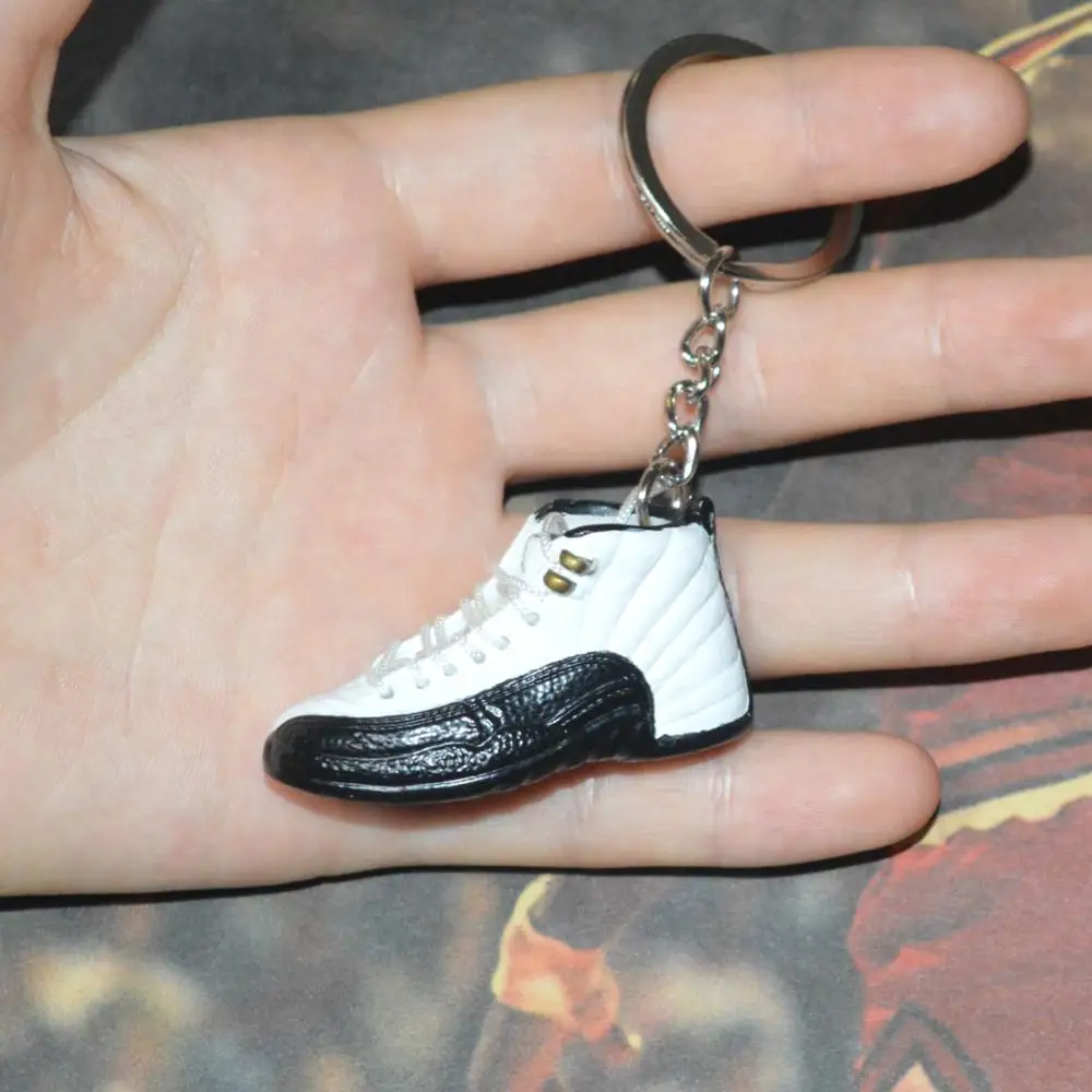 3D Air Jordan AJ11 брелок с кроссовком обувь concord модель кулон подарки - Цвет: one shoe  keychain