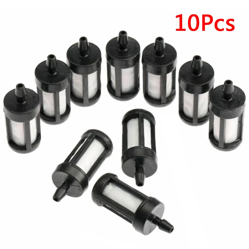 10 Pcs Trimmer Brush Cutter Fuel Hose Pipe Filter For HUSQVARNA ZAMA STIHL POULAN UK Fuel Filters Replacement Accessories