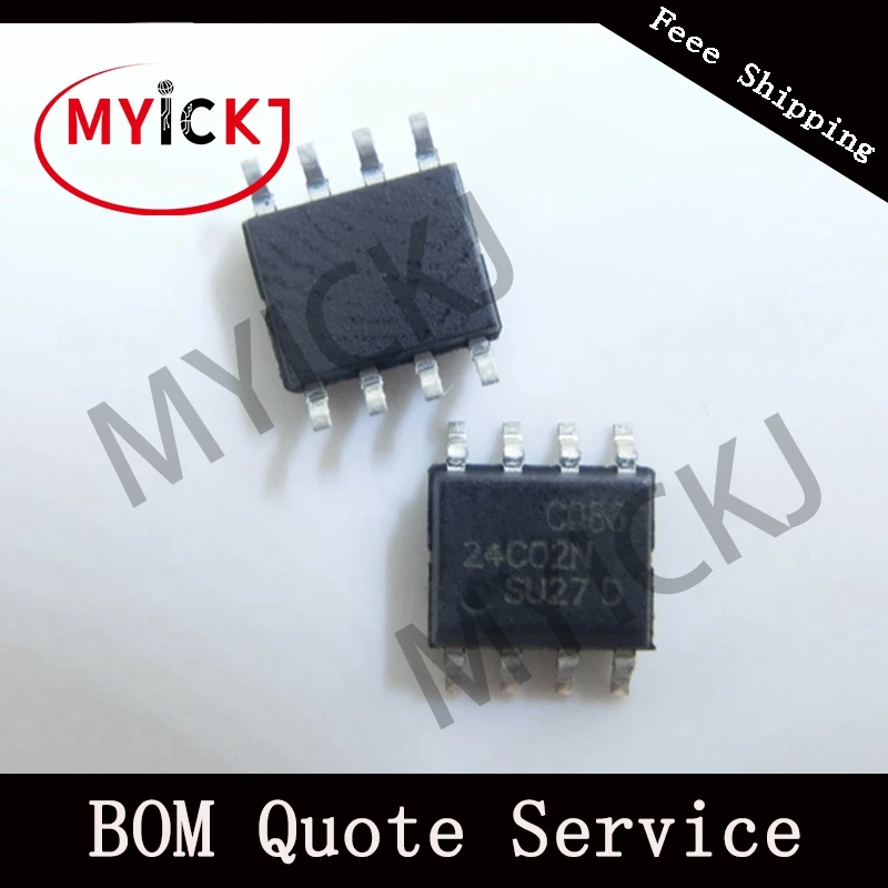 10 шт. 24C02N SOP8 двухпроводной автомобильный серийный EEPROM микросхема