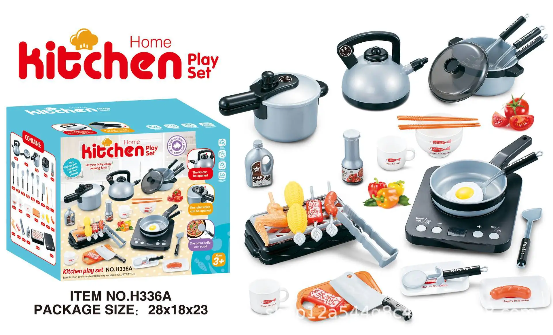  Children Play House Kitchen Toy Cooking Model Tableware Dishwasher Set Baby GIRL'S And BOY'S - 4000267336766