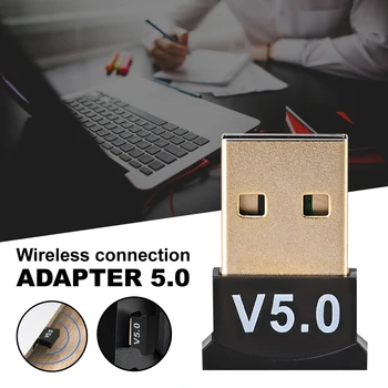 

V5.0 Wireless USB Bluetooth 5.0 Adapter Bluetooth Audio Receiver Transmitter Music Receiver Adapter Bluetooth Transmitter For PC