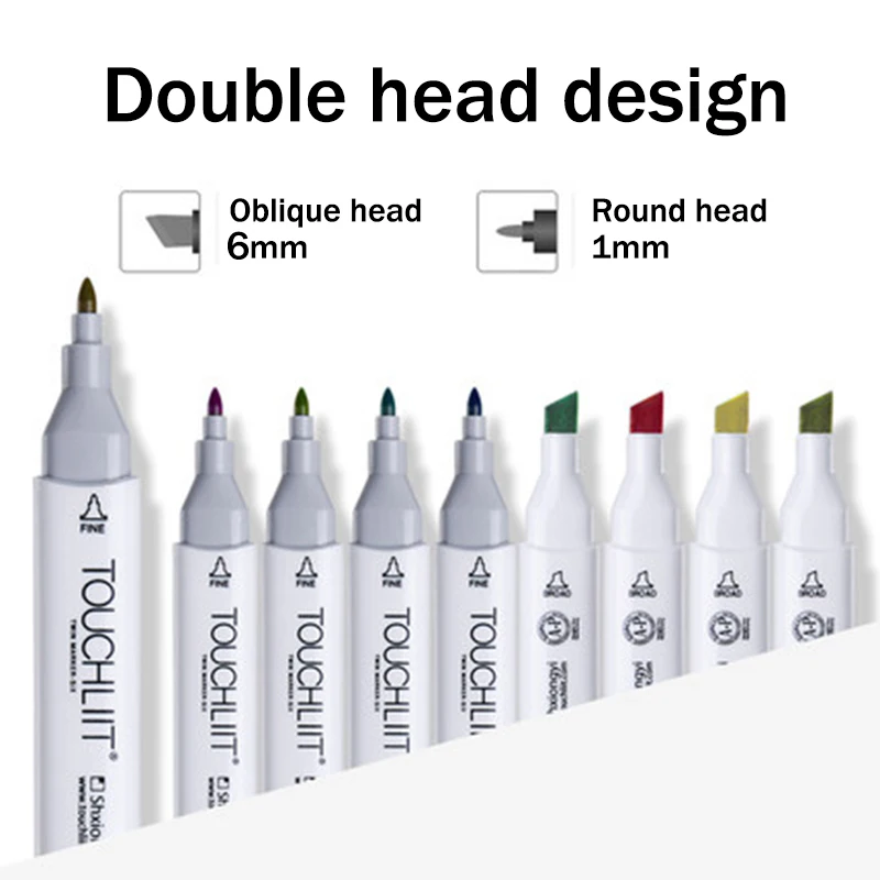 216colors dual head marker pen soft