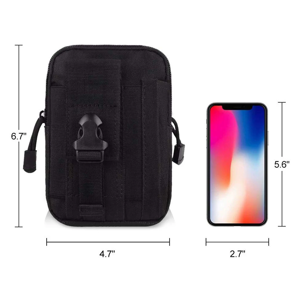 Tactical Molle Holster Universal Holster Military Waist Bag Waist Pack Waist Bag Pouch Wallet Phone Case