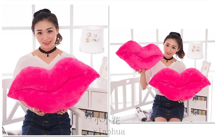 Creative Lips Pillow Plush Toys Lip Red Cushion Lumbar Support Pillow Wedding Girl'S Gift