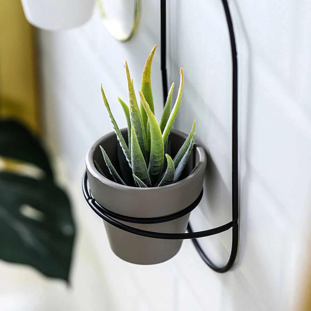 Geometric Planter Container Succulent Plant Vases Green Flower Pot Desk Office Decoration Ornament Iron Holders | Дом и сад