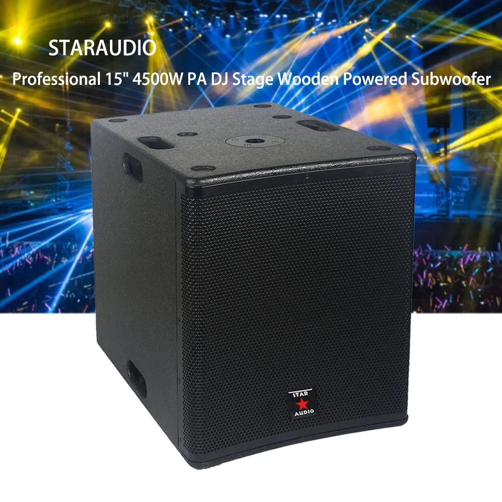 4500w 15 inch powered subwoofer 