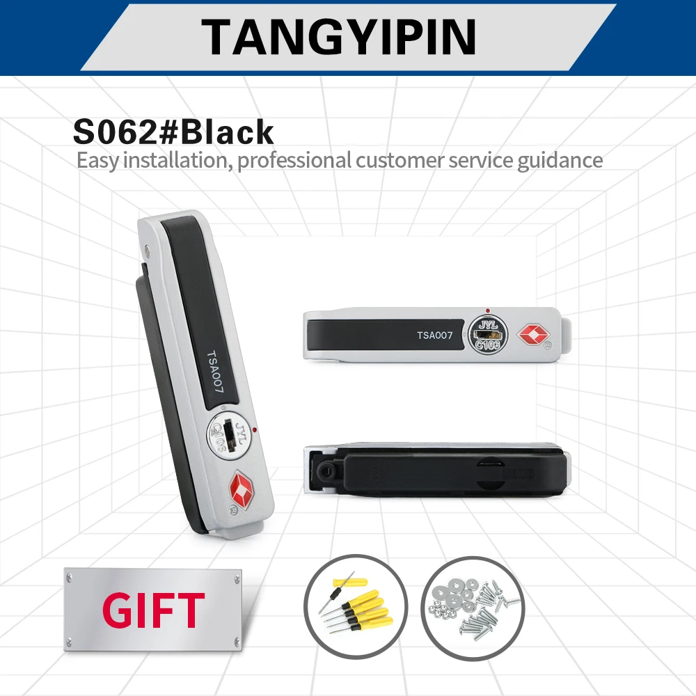 TANGYIPIN S062 Accessories locks trolley case aluminum box business boxes luggage fixed combination travel customs code lock | Багаж и