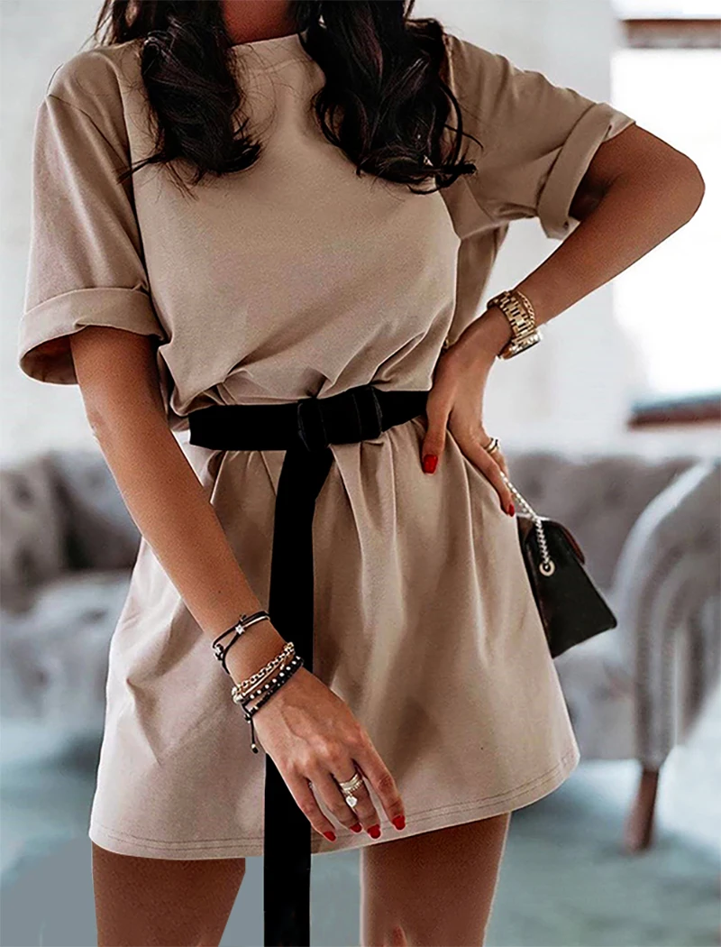 Summer Casual Sports T shirt Dress 