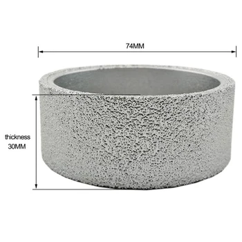 

3/ 75mm Vacuum Brazed Diamond Grinding Wheel Flat Polishing Disc For Marble 1x