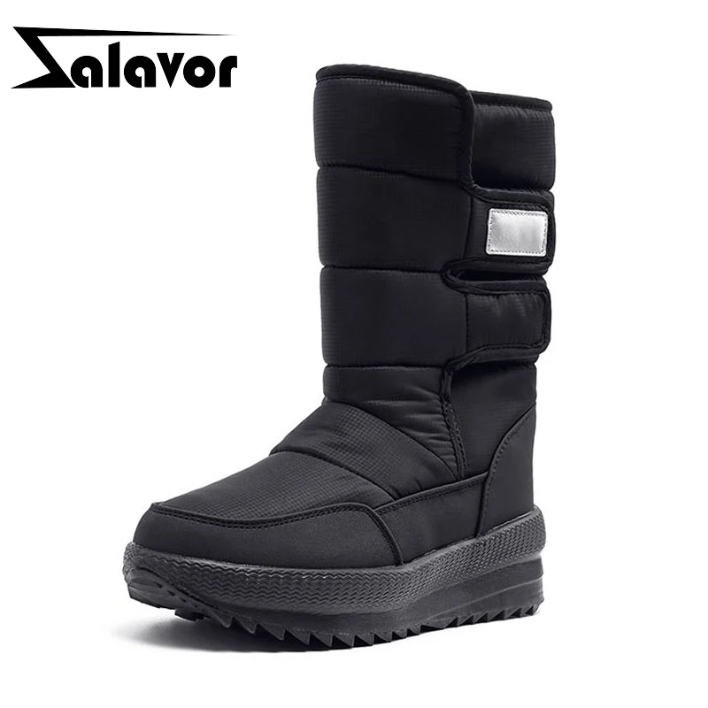 

ZALAVOR Size 36-41 Women Snow Boots Thick Fur Warm Winnter Shoes Women Plush Fashion Waterproof Shoes Cotton Boot Lady Footwear