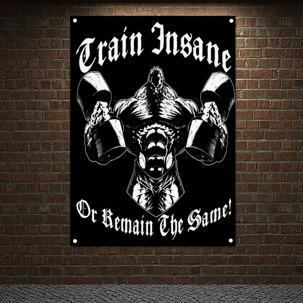 

Gym Home Decor Inspirational Poster Tapestry Workout Wall Hanging Man Muscular Body Banners Flags Boxing Fitness Wall Stickers 1