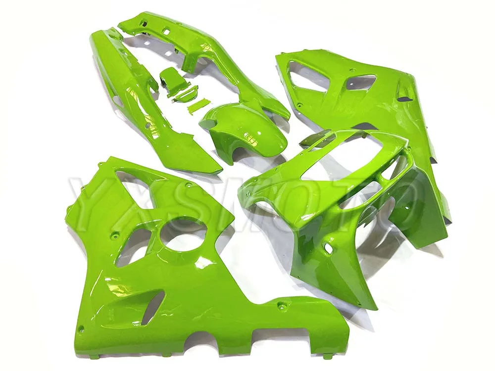 Абсолютно абс ручной обтекатель комплект для kawasaki ZX-6R 636 1994 1995 1996 1997 зеленый zx6r 636 94 95 96 97