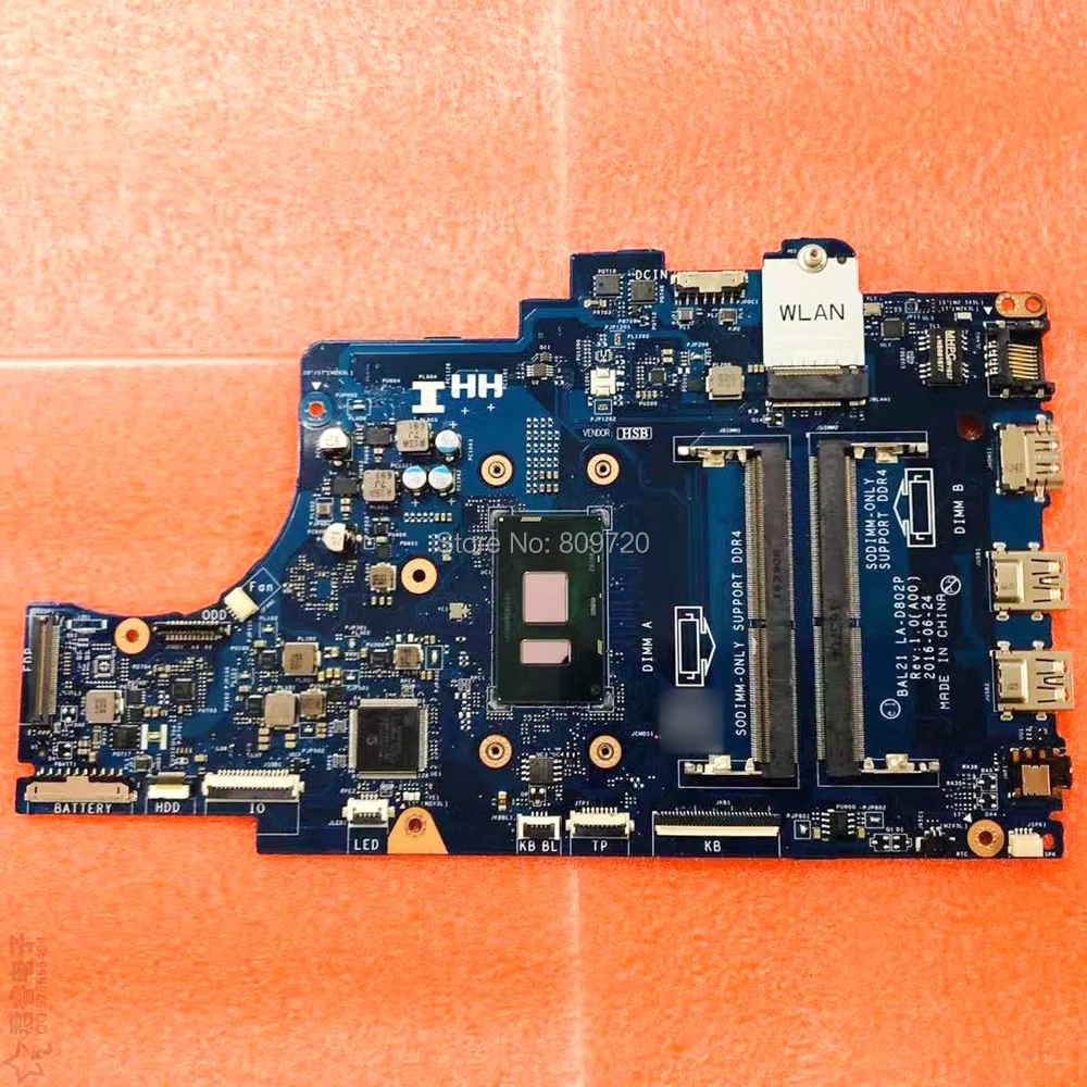 Материнская плата для ноутбука LA-D802P 2R3V9 с Φ CPU DELL Inspiron 15 5567 5767 | Компьютеры и офис