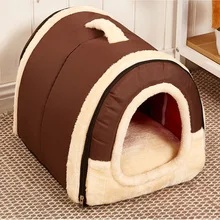 Домик для домашних животных Igloo Складной Теплый мягкий зимний лежак дом корзина собака щенок котенок