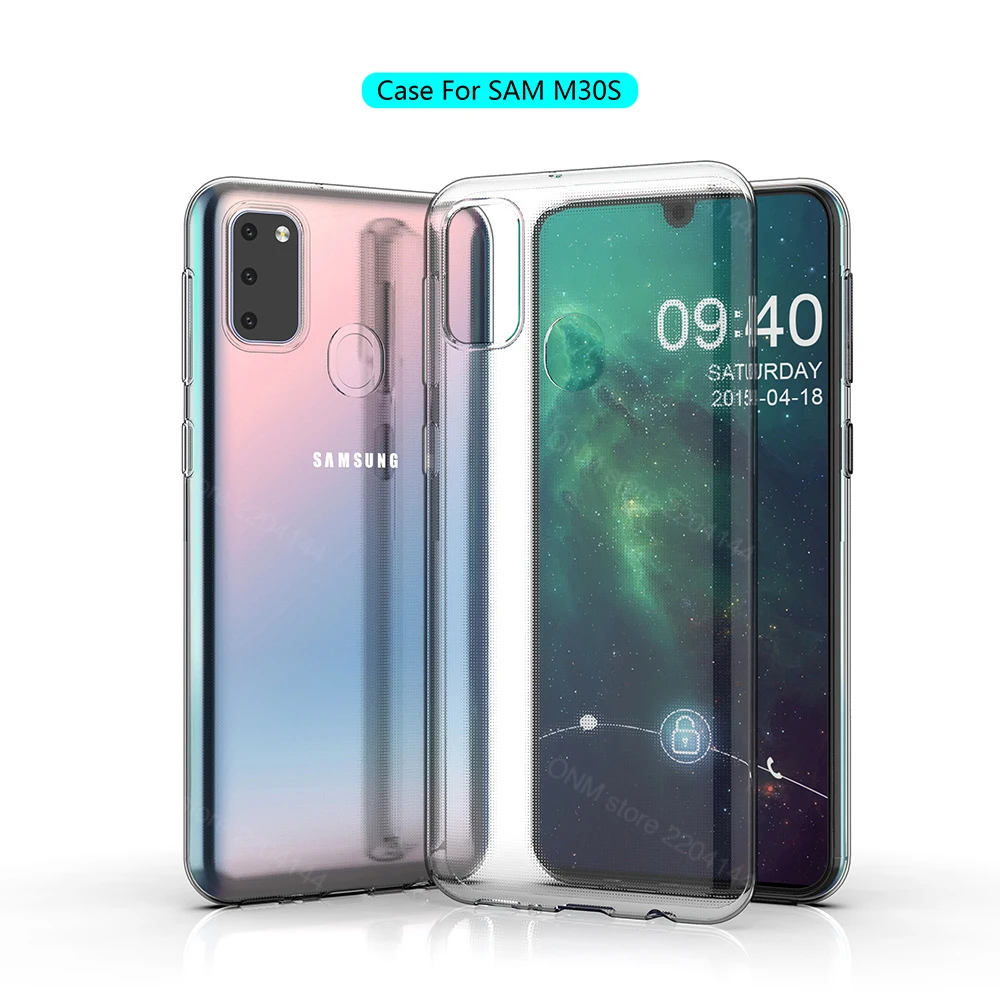 Чехол для Samsung Galaxy M30s TPU силиконовый прозрачный чехол Бампер Мягкий SM M307FN