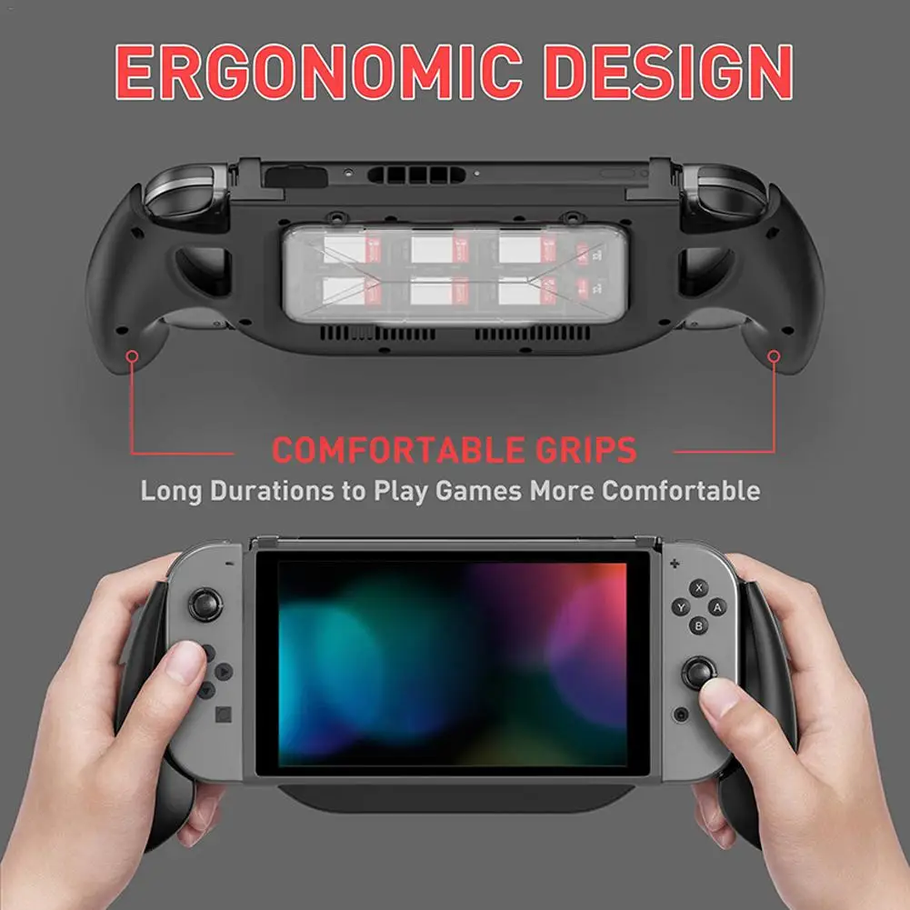 Зарядная ручка для NS Switch Lite хост Нескользящая ручка зарядный кронштейн ручка с кассетой игровые карты Чехол Pro