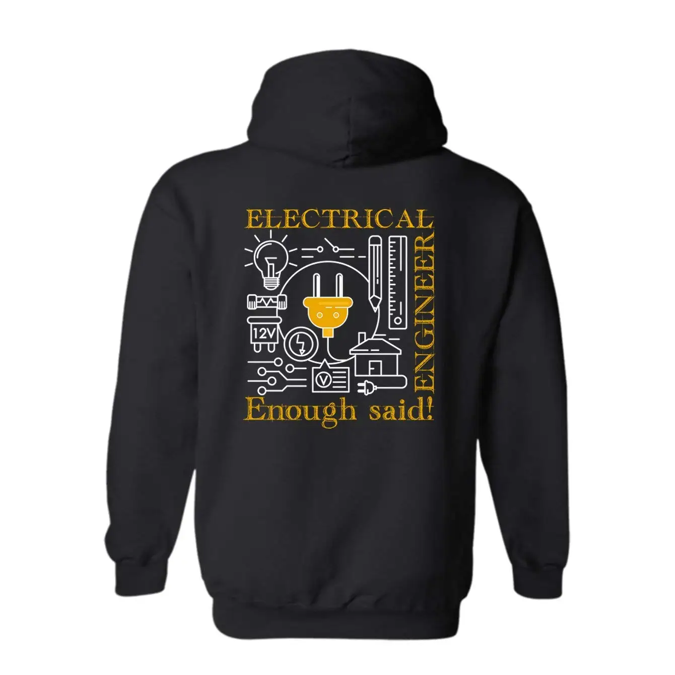 Tsdfcelectric Engineer Job пуловер с капюшоном толстовка длинным рукавом |
