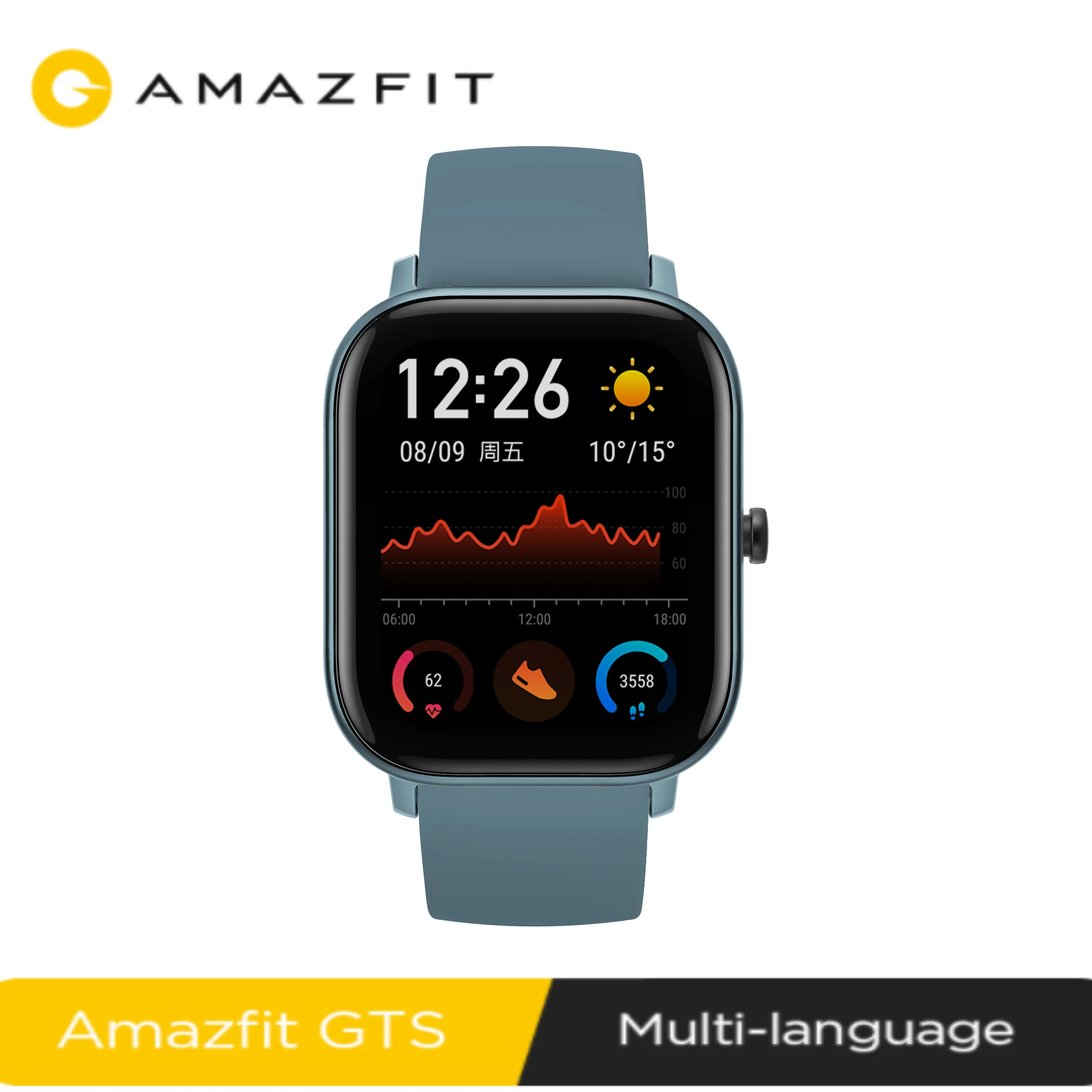 Reloj Депортиво inteligente Amazfit GTS Diseño resistente др версия глобальная 14 дней от батареи музыка Управление ios Android