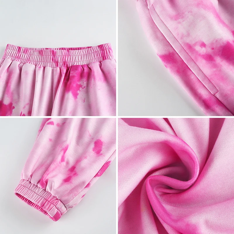Gtpdpllt осень 2020 женские джоггеры Tie Dye уличные спортивные штаны с высокой талией