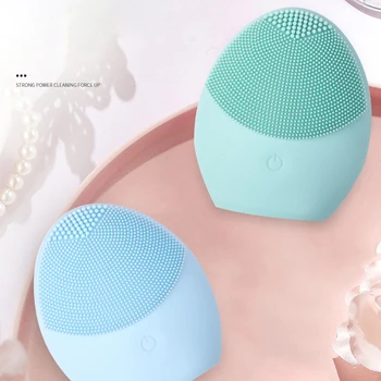 

Battery Electric Face Cleansing Brush Tool SPA Massage Face Deep Pore Waterproof Beauty Soft Deep Cleaning Face Brushes
