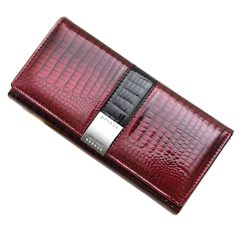 Coin Purse Leather Wallets Genuine-Leather Long Luxury Designer Women