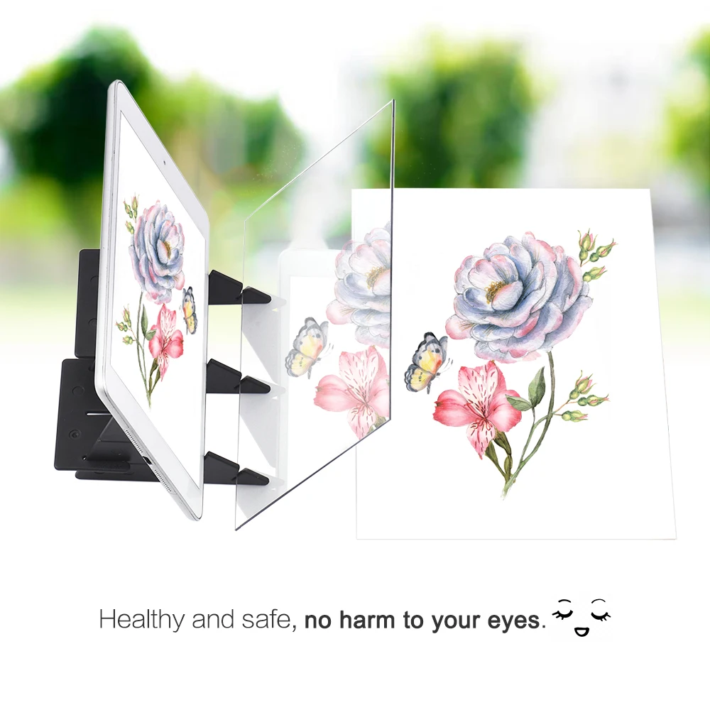 Optical Drawing Tracing Board Light Projector Tracing Drawing Board DIY Sketch Mirror Reflection Painting Tool Toy