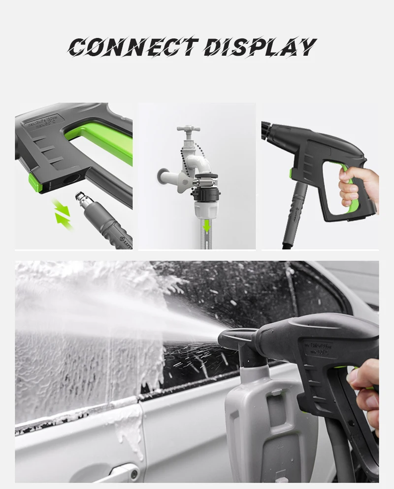 220V High Pressure Car Wash Machine Household Electric Car Washer Water Pump Foam Generator Tornado for Parkside Car Shower Set best car washing machine