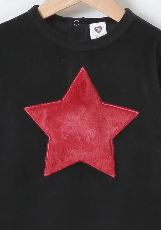 Детский комбинезон; Пижама; детская одежда с длинными рукавами; одежда для детей; Детский комбинезон с сердечками и звездами; Одежда для мальчиков и девочек; комбинезон - Цвет: burgundy star
