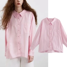 

Maxdutti Autumn Long Sleeve Loose Blouse Women Blusas Mujer De Moda 2021 England High Street Vintage Oversize Fashion Shirt Tops