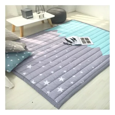 Детский Блестящий утолщенный детский игровой коврик 145x195 см, нескользящий ковер татами для гостиной, детской спальни, одеяло, большие коврики - Цвет: Цвет