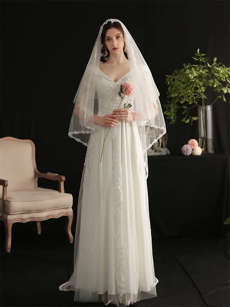 ミニ ベール ウェディング ウエディングベール 金属コーム付き １層 結婚式