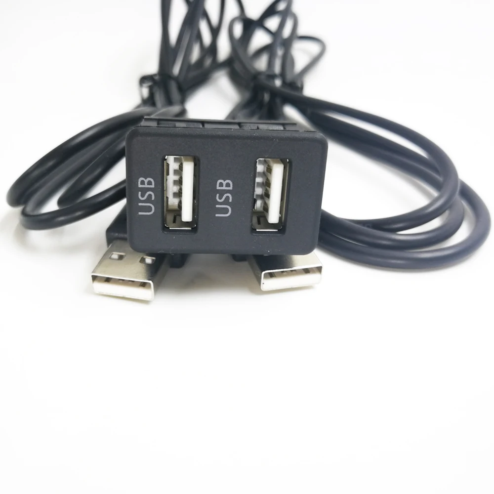 Biurlink 2 USB порта двойной разъем зарядный кабель аудио линия адаптер для BMW E46 E39 E53