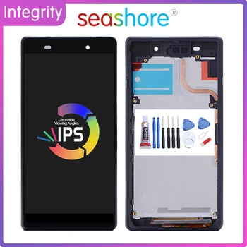 

5.2"ORIGINAL For SONY Xperia Z2 LCD Touch Screen Digitizer Assembly For Sony Z2 Display with Frame Replacement L50W D6502 D6503