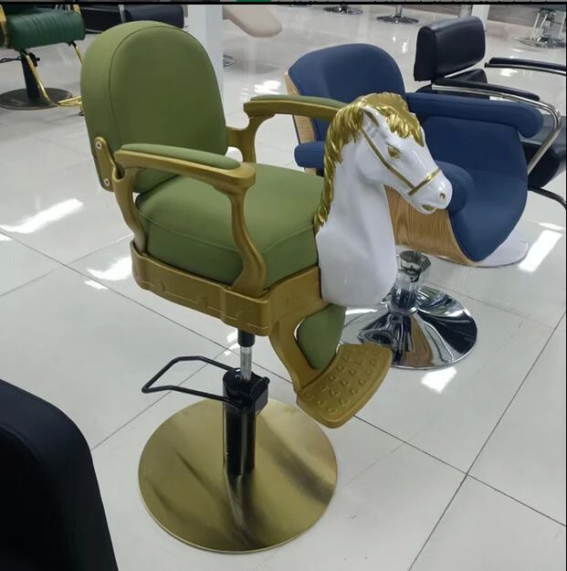 アンティーク 理美容院椅子 子供用 馬型補助イス アンティーク 理美容院椅子 子供用 馬型補助イス