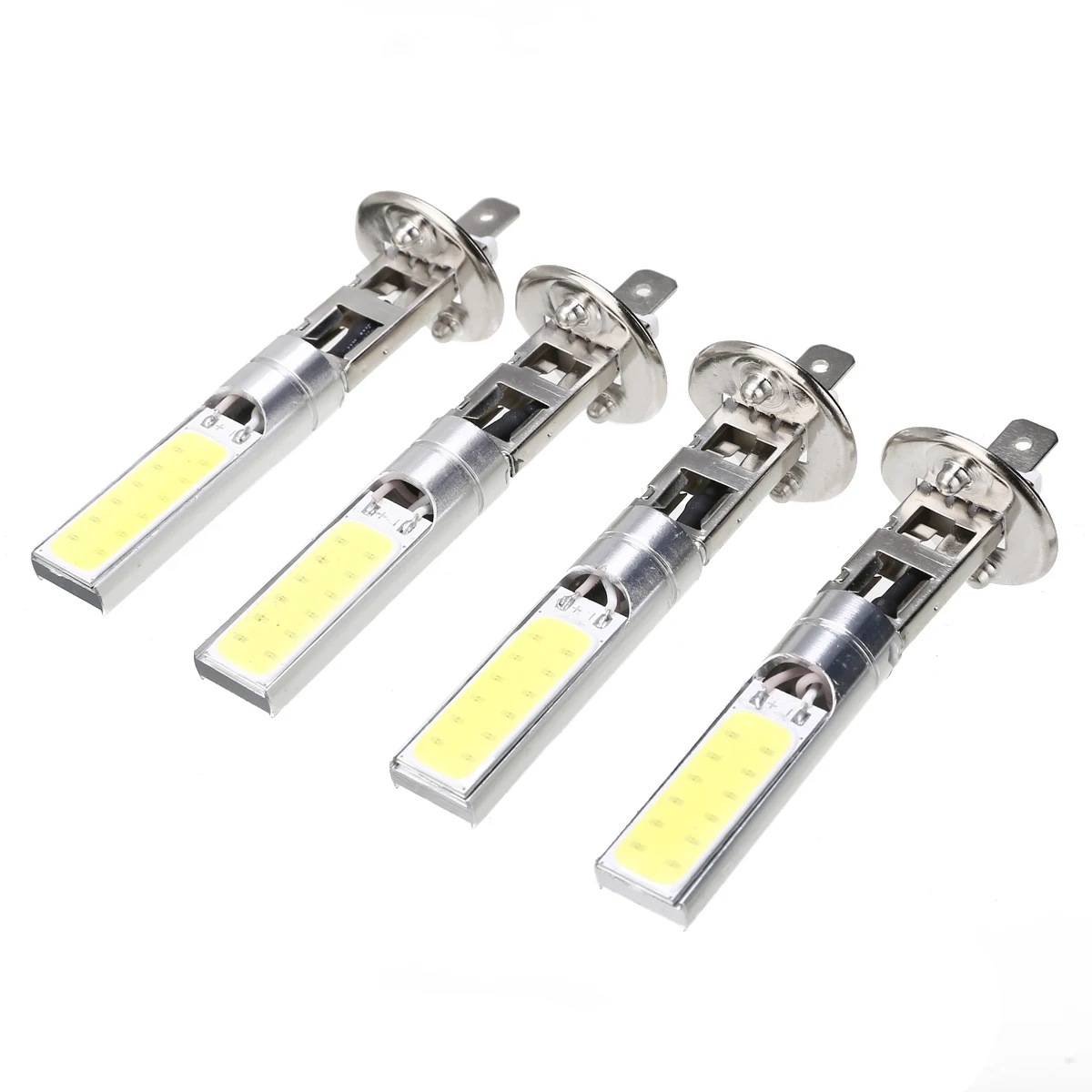 

4pcs H1 COB LED Headlight Hi/Lo Beam 20W Driving Light Lamp Bulb White 6000K Car Headlamp Fit 12V 24V Vehicles