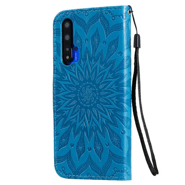 Nova 5 T защитный чехол для huawei Nova 5 T чехол с 3D тиснением роскошный кожаный чехол для Funda Nova T5 откидной Чехол Nova5T кошелек Чехол