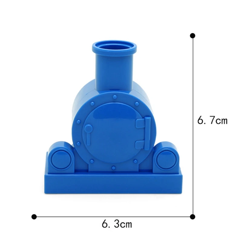 

Duplo Train Smoke Big Size MOC Single Sale Building Blocks Toys for Children Compatible Legoing Duplo Educational Gifts