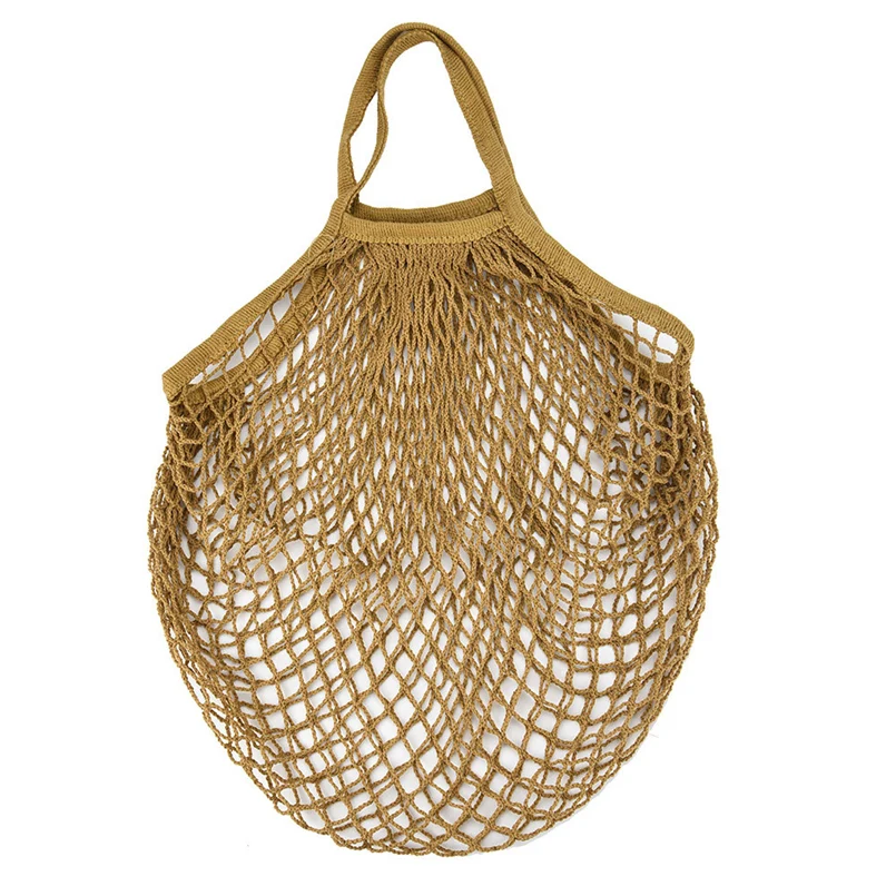 Shopping Net Bag 32x38x15cm Mesh Net Turtle Bag Rope Shopping Bag Reusable Fruit Storage Handbag Tote New 30D3 (11)