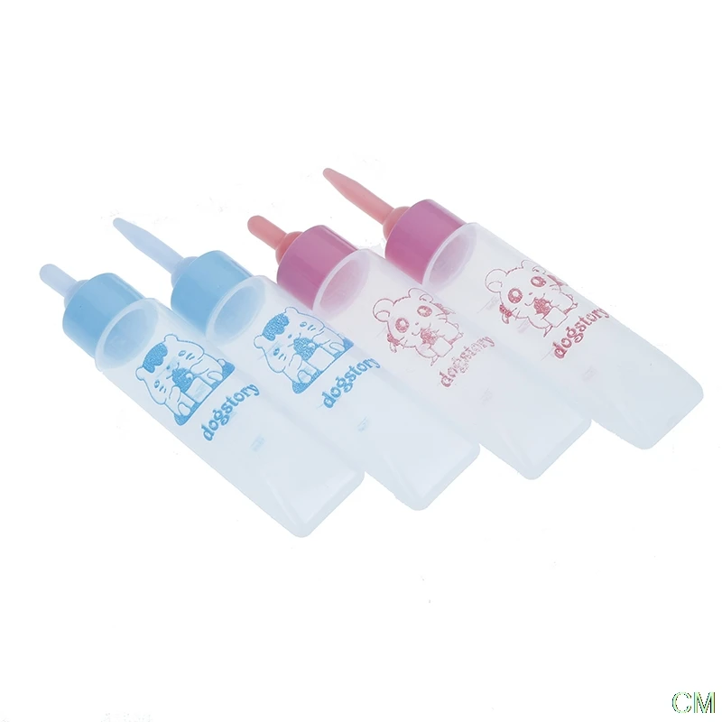 Botella de leche para mascotas, tetina de silicona para alimentación de Animal PEQUEÑO, hámster, gato, perros, cachorro, 30ml, 1 Uds.