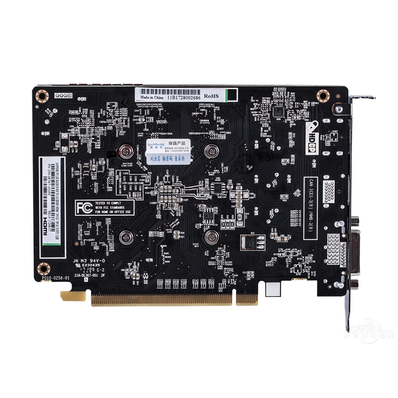 Видеокарты SAPPHIRE RX 550 4GB GDDR5 для AMD RX 500 series RX550 4G D5 Radeon видеокарта RX550-4GB DisplayPort HDMI DVI б/у