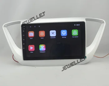 

10.1" rotate vertical screen quad-core android 8.1 Car GPS radio Navigation for Hyundai Verna Solaris 2018
