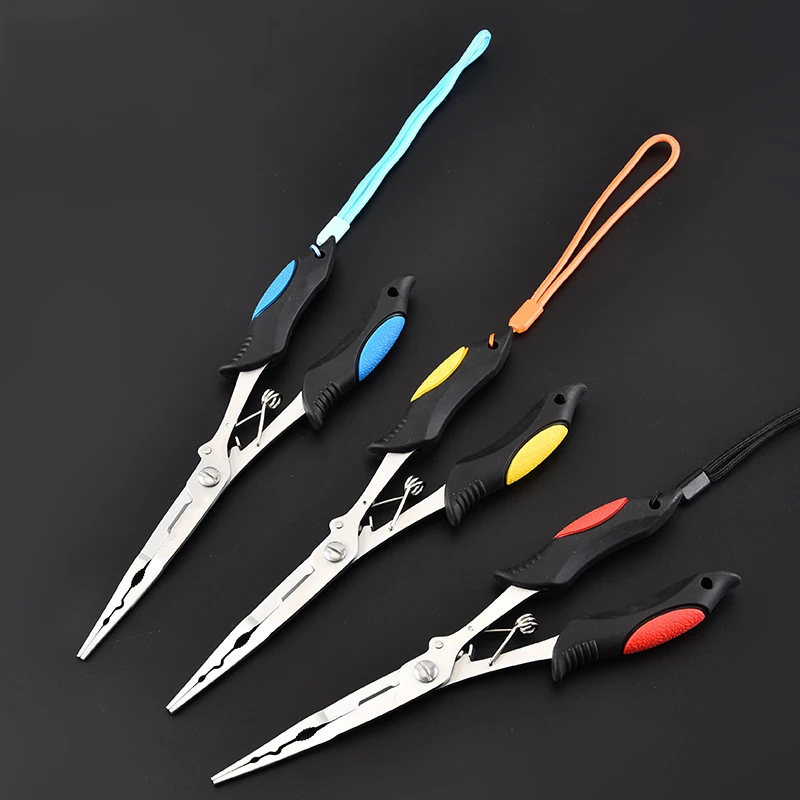 

Stainless Steel Multitools Split Ring Wire Cutter Fish Pliers Hook Remover Outdoor Tools For Fishing