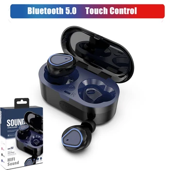 

TWS-207 Bluetooth Headphone Wireless Earphone HiFi Sound Bluetooth 5.0 Touch control Gaming Headset Earbuds for Iphone Android