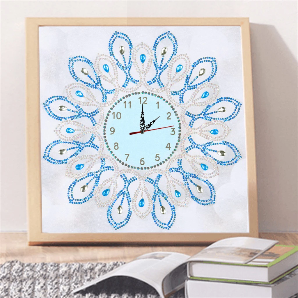 5D diamond embroidery circle diamond special shape cartoon clock painting rhinestone crystal painting home decor