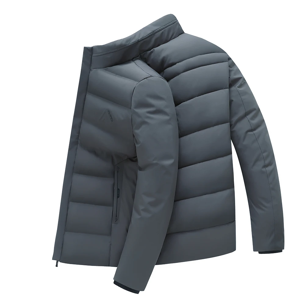 Winter High Quality New Brand Casual Fashion Quilted Jacket Men Warm Parkas Thick Windbreaker Cropped Coats Mens Clothes