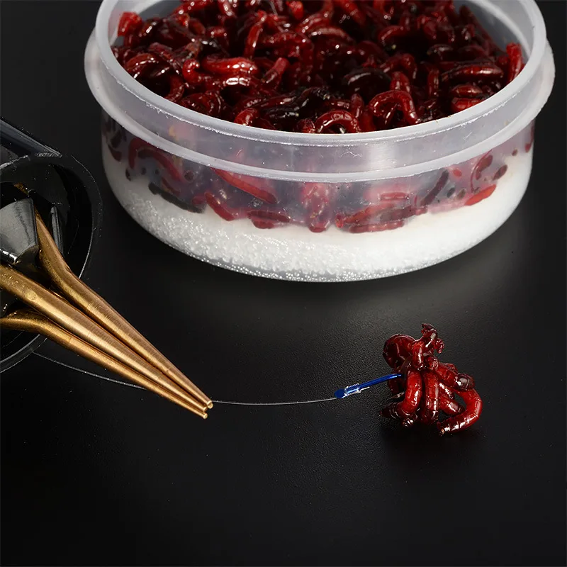 Bloodworm Автоматическая приманка производитель Bloodworm клип на Китай Делюкс издание медь пучок волос гранулы на Bloodworm Angling Maker