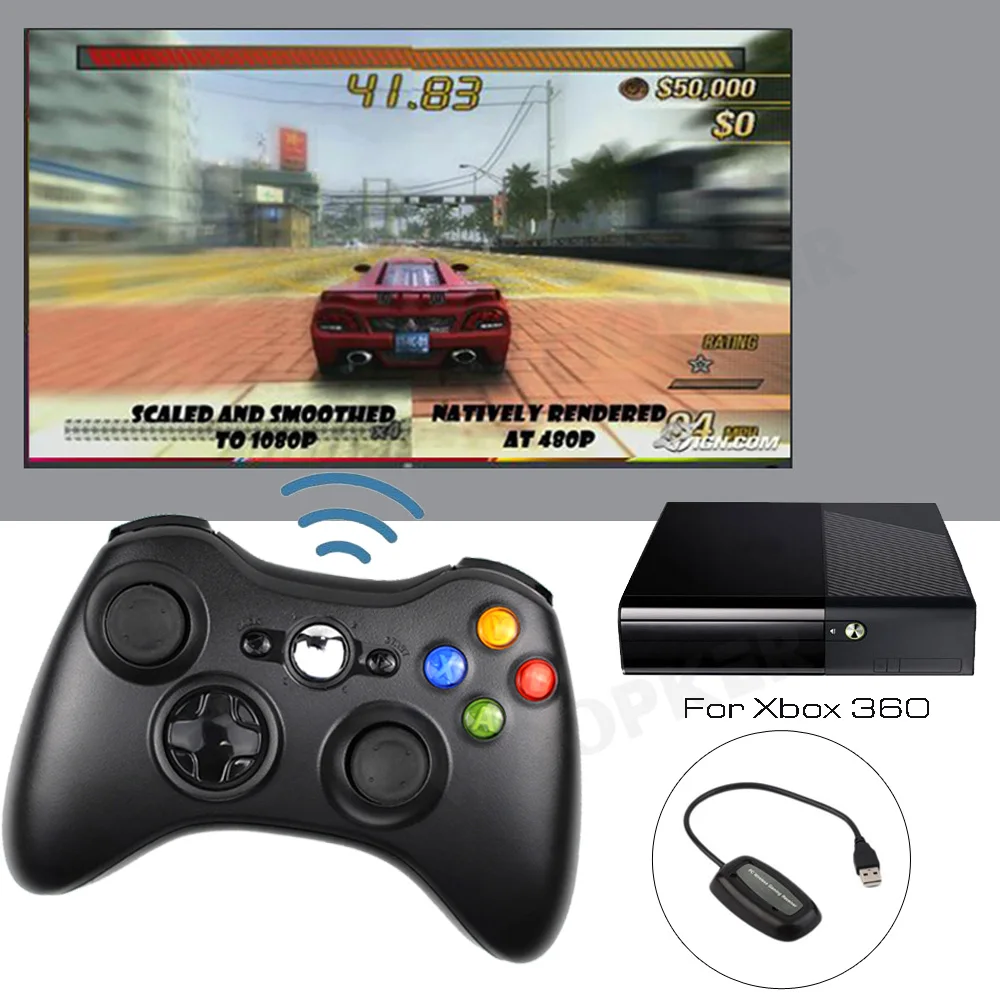 Беспроводной джойстик для Xbox 360 2 4G контроллер геймпад консоли Xbox360 игровые